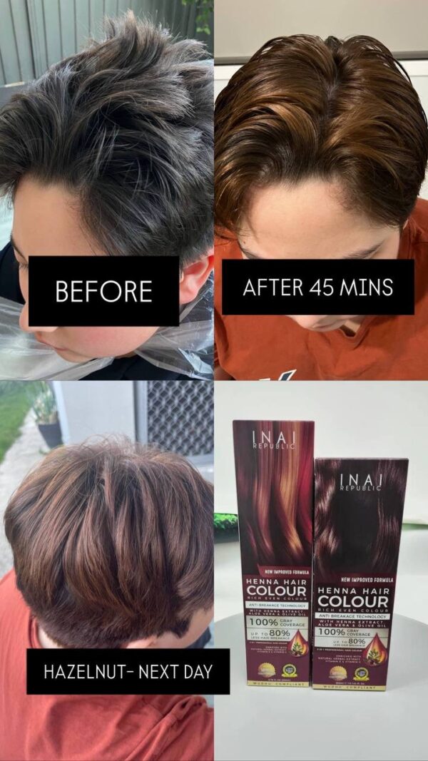 Henna Hair Colour - Hazelnut - 200ml - Image 4